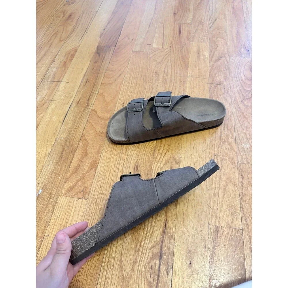 Goodfellow & Co Mens Ricky Slides In Brown Size 8